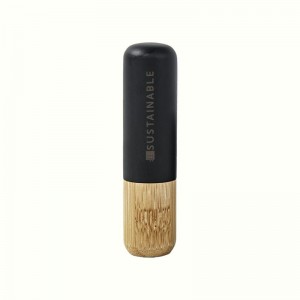 Heiße neue Produkte: Schlanke Bambus-Lippenstifttube mit individuellem Logo. Nachhaltige Verpackung für Lippenstifttuben