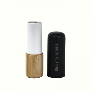 Hot New Produkter Slim Bambus Lipstick Tube Customized Logo Nohalteg Verpackung fir Lip Stick Tube