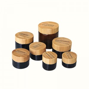 Recycling Glass Jars With Bamboo Cap