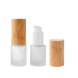 Factory best sell Hot Sale Professional Lower Price 30ml 50ml 100ml Airless Bottle Bamboo Lid Lotion Pump Bottle for Personal Care