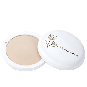 Mea hana o New Design Flower Shape Cosmetic Container Compact Powder Case Foundation Case Pressed Powder Case for Packaging