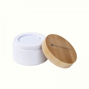 Κατασκευαστής 5g 15g 20g 30g 50g 60g Cosmetic Cream Wood Jar with Wood Grain Kad