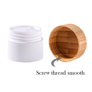 Refillable Hair Mask/Lotion Jar 100% biodegradable bamboo cap