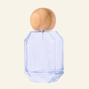 Prìs farpaiseach airson Sìona Slàn-reic Round Aromatherapy Bottle Perfume Bottle Aroma Glass Bottle le Bambù Cap