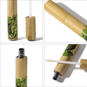 Пустой бамбуковый тюбик от блеска для губ
