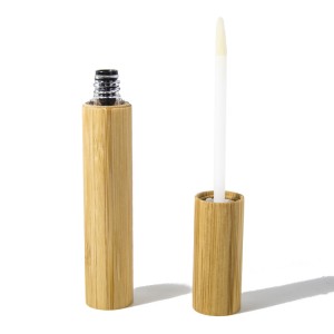 OEM aangepaste cosmetische handcrème die lange plastic buis van bamboedeksel verpakt
