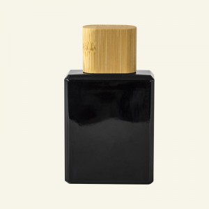 Bästa pris för 10 ml 15 ml mini liten anpassad grossist påfyllningsbar svart parfymflaska i glas