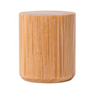 Стаклена бочица парфема са бамбусовим поклопцем Еколошки прихватљива, рециклажна, компостирана