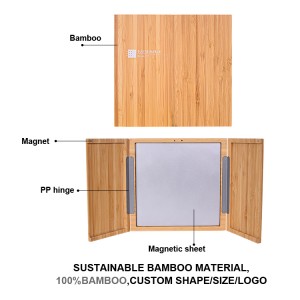 BAMBOO MAKE UP packaging – ຍືນຍົງ ແລະສາມາດເຕີມເຕັມໄດ້ (ບັນຈຸພັນເຄື່ອງສຳອາງ/ Eyeshadow/ Blush/ Compact)
