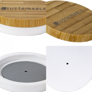 Бамбук+керамична компактна прахообразна опаковка за многократно пълнене