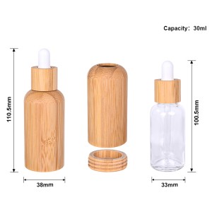 Recipiente de óleo essencial de bambu