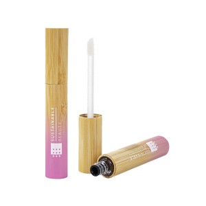 Bamboo lip gloss tube