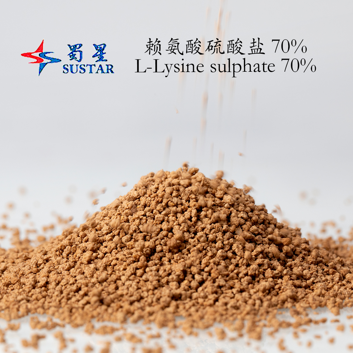 L-Lysine Sulfate Amino Acids L-Lysine Sulfate 70% 80% Poeder foar bistesûnens