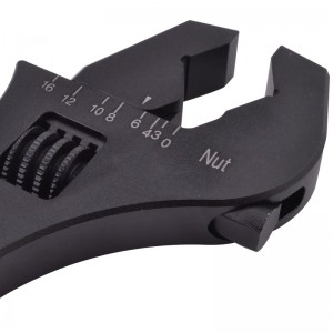 Kualitas apik China Fixtec 6 "8" 10 "12" adjustable Wrench Slim Jaw Design Grip Opening Precise 45 # Semi Rampung Plating