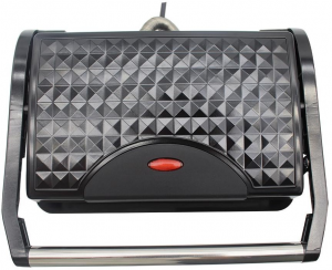 Mini 2-slāņu presēšanas nepiedeguma pārklājuma grils Elektriskais Panini grila sviestmaižu automāts