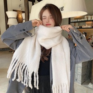 Winter warm long scarf customization