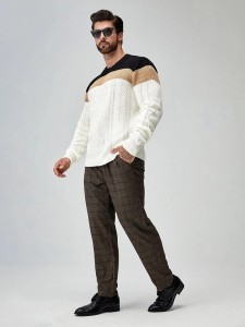 Férfi meleg gyapjú pulóver testreszabás