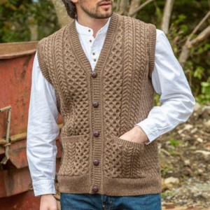 Competitive Price for Knit Lingerie - Slim solid color twisted sweater vest men – WG