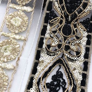 I-OEM Supply China Hans Factory Price Party Metallic Lace Trim