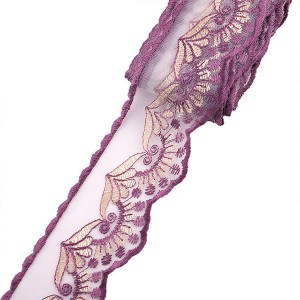 Najtańsza fabryka Chiny 19 cm Niezawodny producent Najlepiej sprzedający się piękny nylonowy materiał wykończeniowy z koronki dla Salefabric Typ francuskiej koronki · Technics Knitting