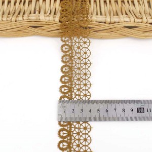 China Ọnụ ọnụ ụlọ ọrụ mmepụta ihe 4cm agba guipure lace trim DIY Crochet lace Trim dị iche iche dị ọnụ ala akwa akwa akwa