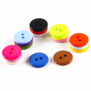 Muestra gratis para el fabricante de botones de camisa de China Botones redondos de resina negra de 11 mm