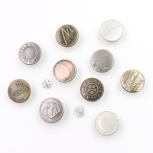 Trending Products China Garment Accessories Metal Button bakeng sa Jeans