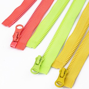 ເປີດ End Plastic Zipper #3 Resin Zipper