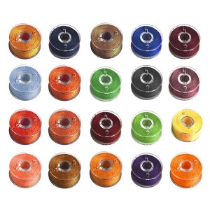 25 spalvų / rinkinys poliesterio siūlų ritės siuvimo mašinų ritės su laikymo dėžute