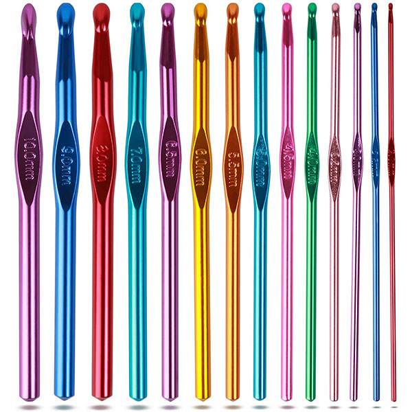 Разноцветные спицы 2-10 мм Ручка для вязания Крючки Набор для вязания