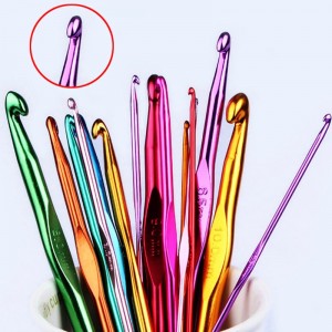 Įvairių spalvų 2 mm–10 mm mezgimo adatų rankena nėrimo kabliukų mezgimo rinkinys