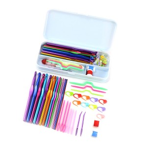 Набор крючков для вязания, красочные алюминиевые эргономичные ручки крючки для вязания крючком