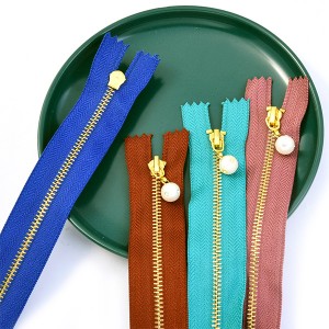 5# Metal Zipper Lock Zippers Dekorasyon Zip Para sa Mga Bag ng Pananahi ng DIY na Mga Accessory ng Damit