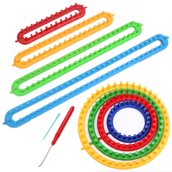 Conjunt de telers de teixir rodons i llargs Kit de fil per manualitats de teler Eina de bricolatge