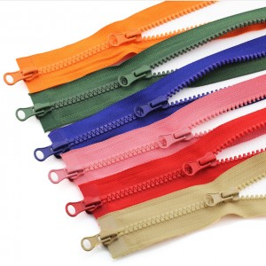 Open finem plastic Zipper # VIII Resinae Zipper