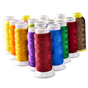 ຜູ້ຜະລິດ OEM/ODM ຈີນ 100% Polyester Embroidery threads ກັບ 120d/2