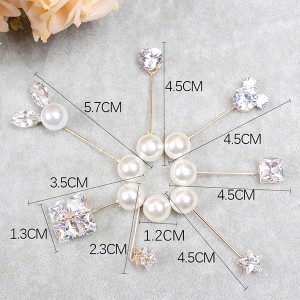Faux Pearl Brooch Safety Pins Brooch Pins Sweater Shawl Clips Brooches
