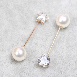 Faux Pearl Brooch Safety Pins Brooch Pins Sweater Shawl Clips Brooch