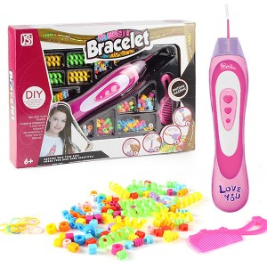 Kannettava sähköinen hiustenpunontakone tee-se-itse-lasten tytöille