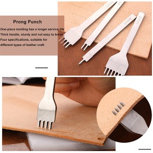 Kit de herramientas artesanales de cuero DIY con juego de herramientas de perforación accesorios de herramientas de costura de cuero