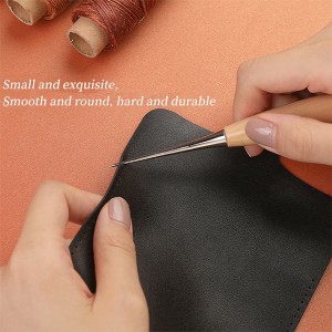 „Pasidaryk pats“ odinių amatų įrankių rinkinys su perforavimo įrankiais, odos siuvimo įrankių rinkiniu