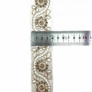Original Factory Wholesale Hot Selling Gold Silver Thread Lace Trim for Dress Trimming Lace Ribbon Fabric Clothes Decoration