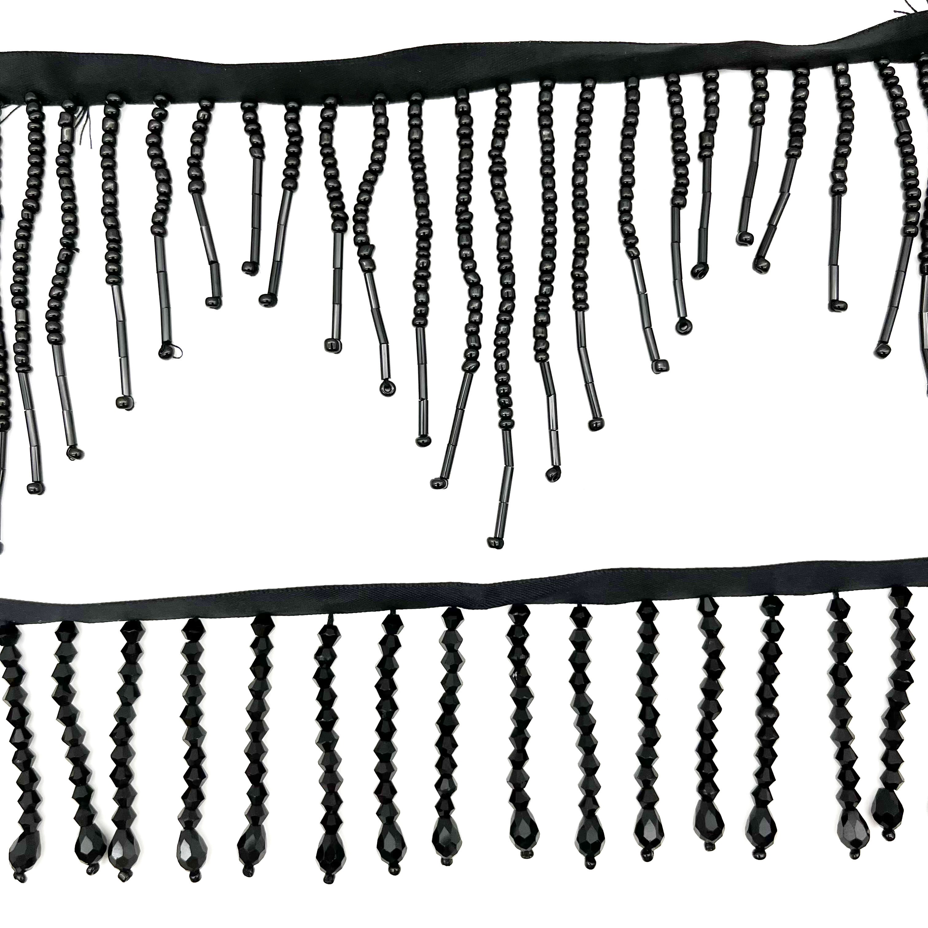 Perlų karoliukais puošta nėrinių apdaila Madingi drabužiai aksesuarai Perlų medvilnės juostelės apdaila Teminis vaizdas