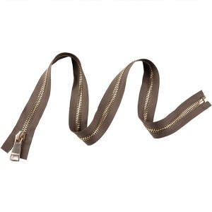 Mga Trending na Produkto Gold Color 5# Brass Metal Zipper Separate Open Tail Zippers para sa Pananahi