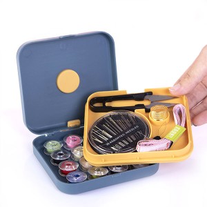 Magnetic Sewing Box Portable Mini Travel Կենցաղային կարի տուփի հավաքածու Կարի հավաքածու