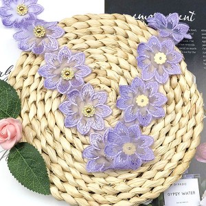 Factory Direct Flower Pattern Embroidered and Chemical Lace Trim