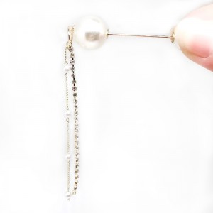 Perlų pakabukų segtukai Kalnų krištolinio akmens sagė moterims Megztinis skarelė Kepurė Drabužiai Atvarto segtukas