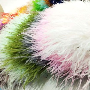 Garnitures de plumes d'autruche colorées pour jupe/robe/Costume coupe de plumes bricolage fête artisanat
