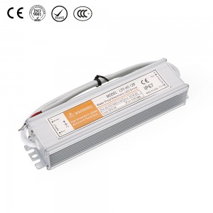 Augstas kvalitātes līdzstrāvas 12V 24V ūdensizturīgs komutācijas LED barošanas avots 60W pastāvīga sprieguma barošanas avots IP67