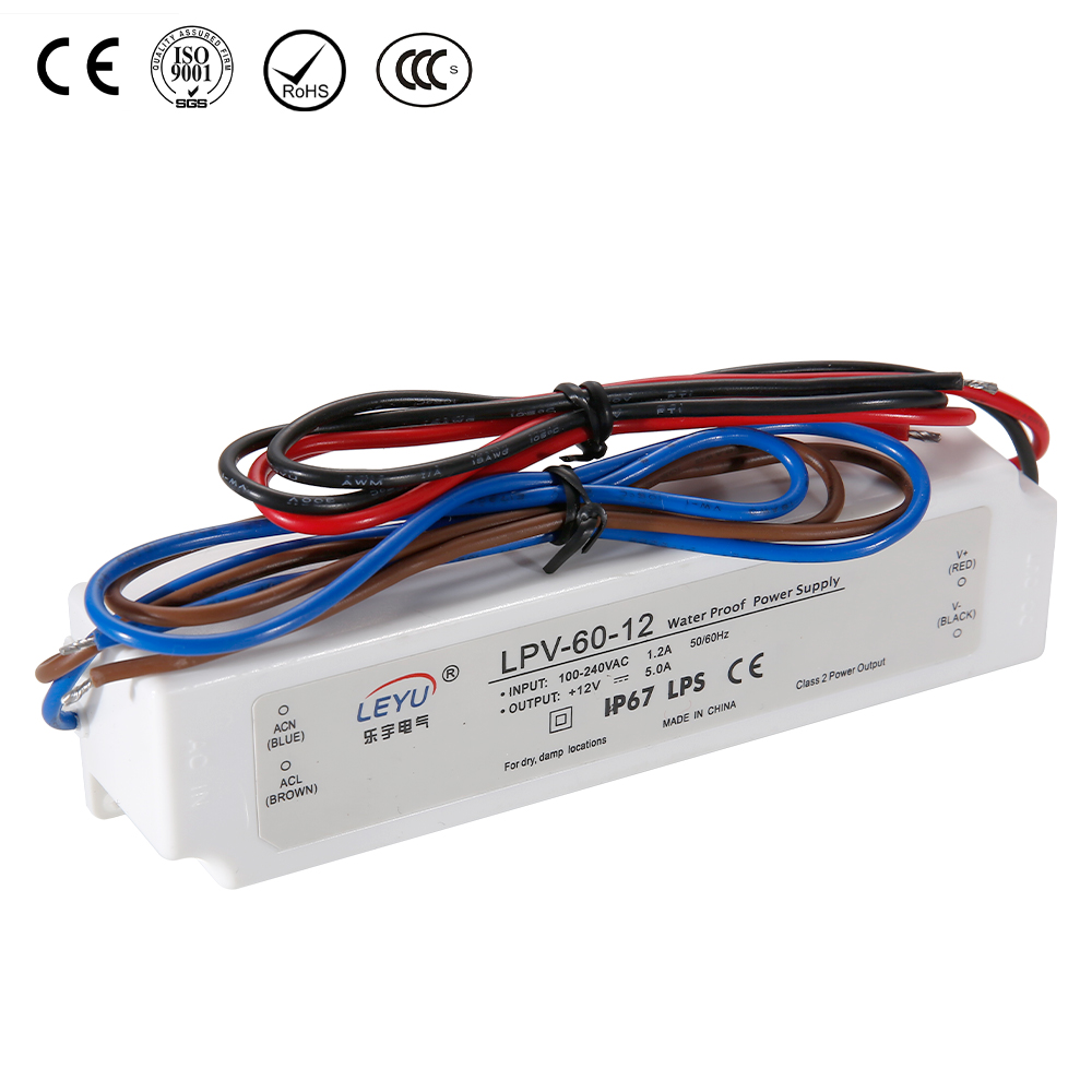 60W Waterproof Single Output Switching Power Supply LPV-60 series Featured Image